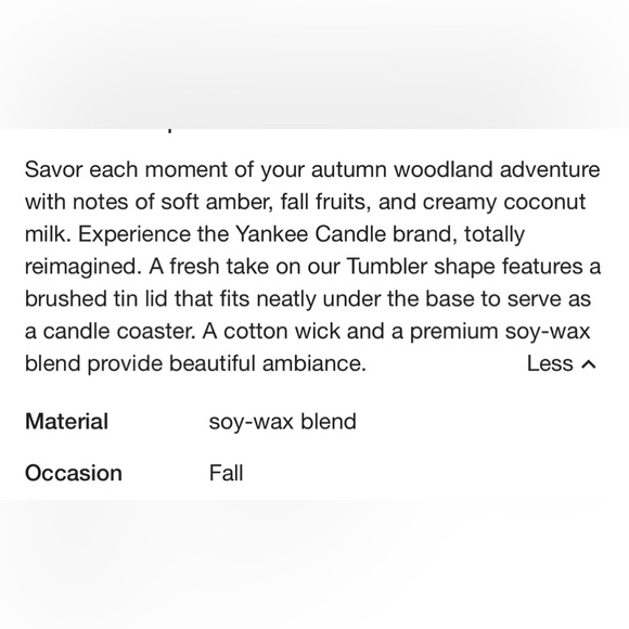 NWT Yankee Candle Woodland Weekend Memories 3wick - Picture 7 of 7